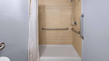 Room, 1 King Bed, Accessible, Non Smoking (Roll-In Shower) | Accessible bathroom