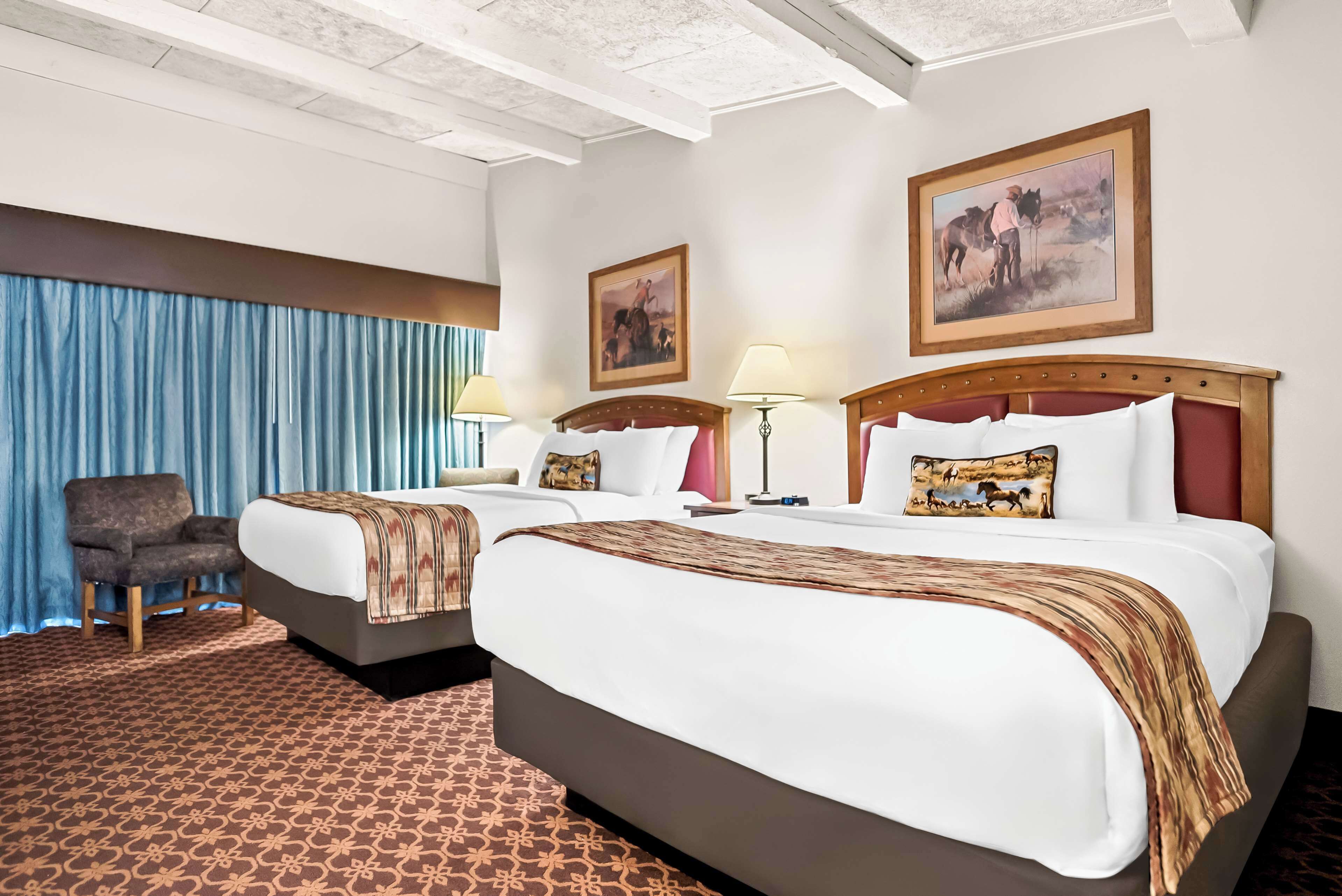 standard room, 2 queen beds, non smoking, refrigerator & microwave | hypo-allergenic bedding, desk, laptop workspace, blackout curtains