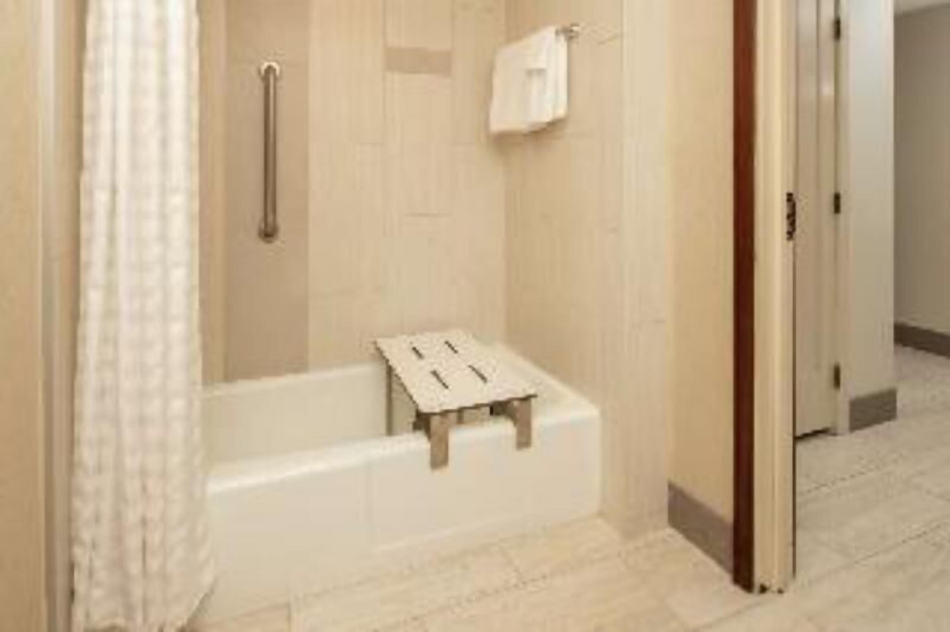 Bathroom | Combined shower/tub, free toiletries, hair dryer, towels