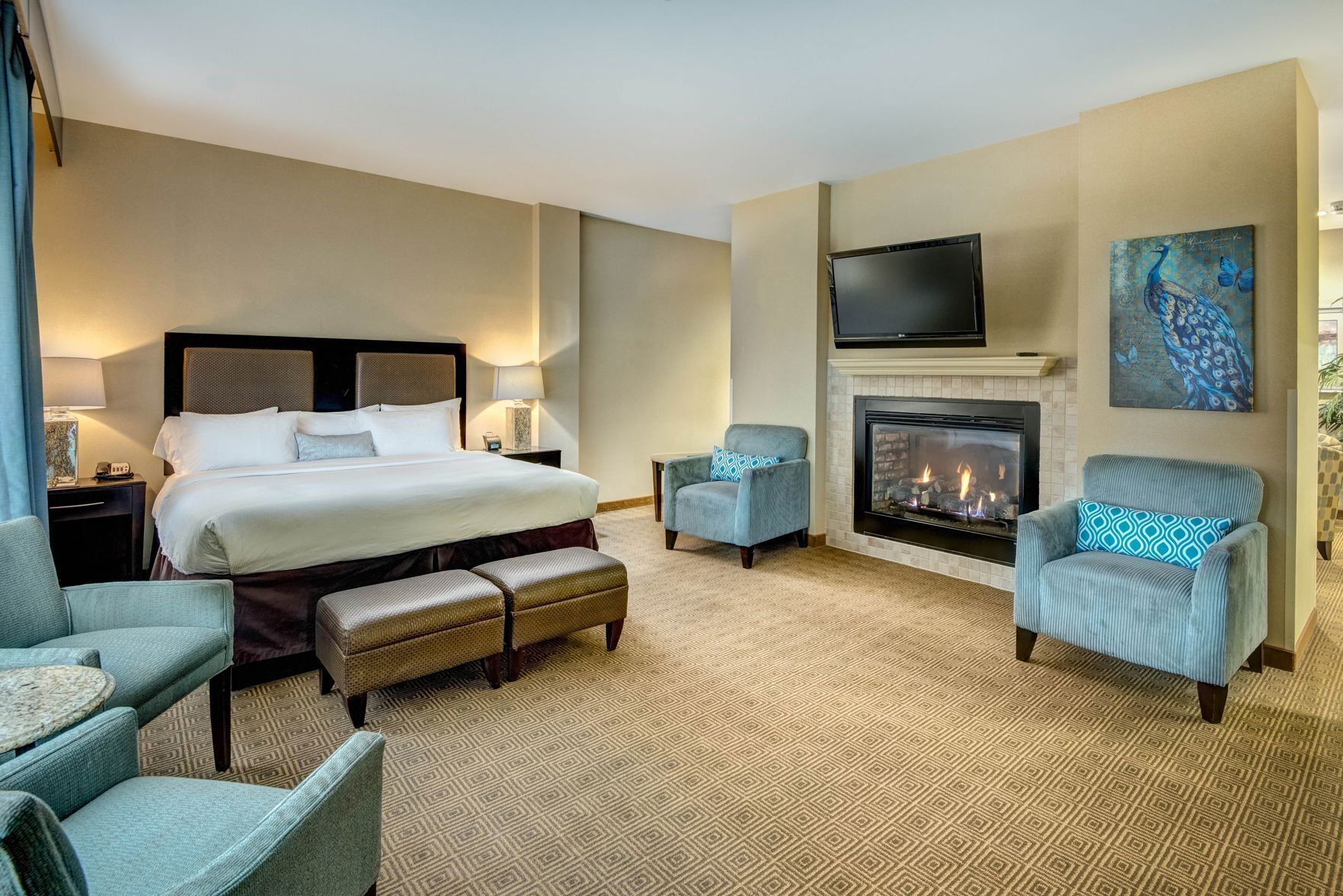 In-room safe, desk, blackout curtains, iron/ironing board