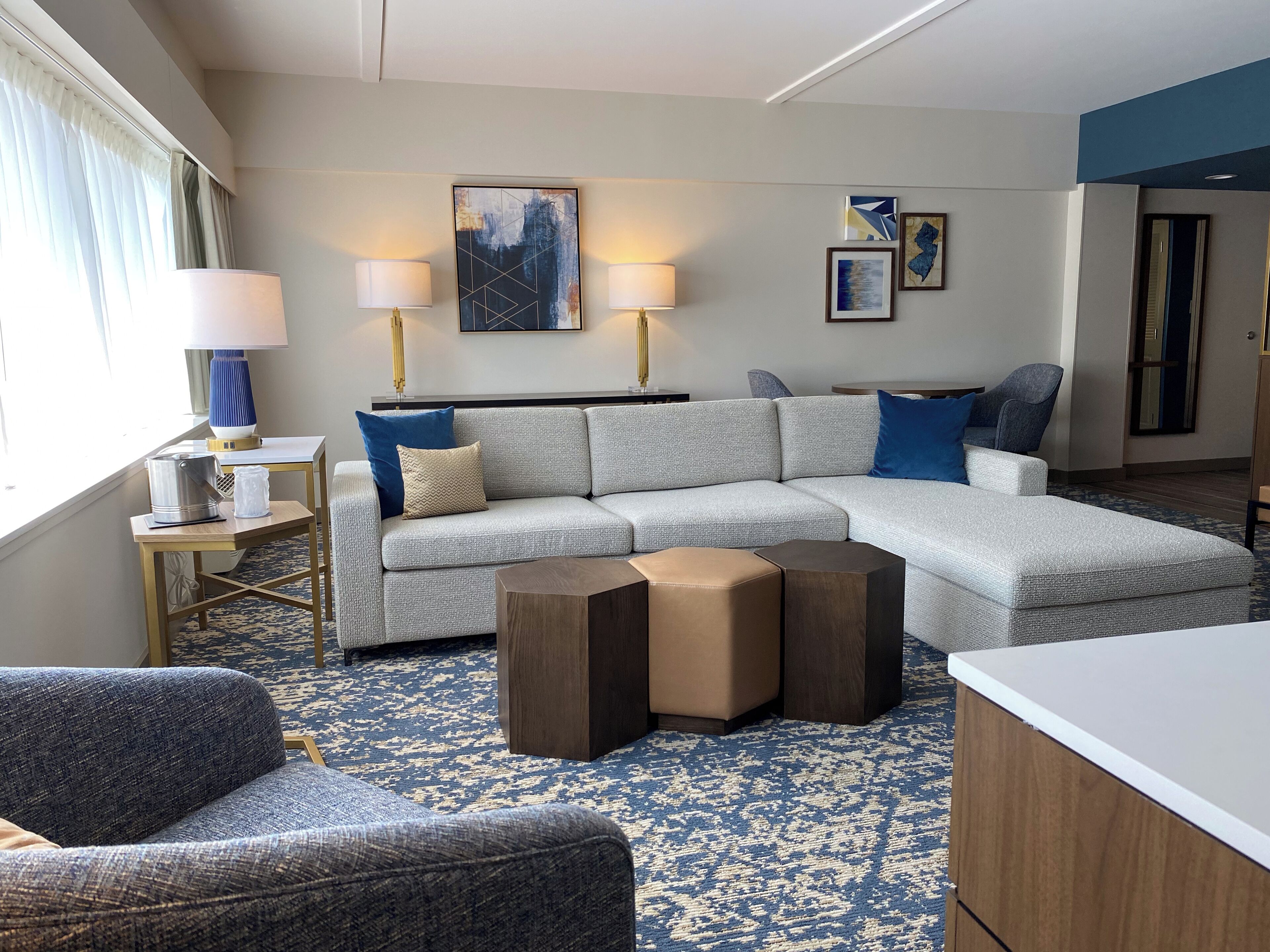 in-room safe, desk, blackout curtains, iron/ironing board