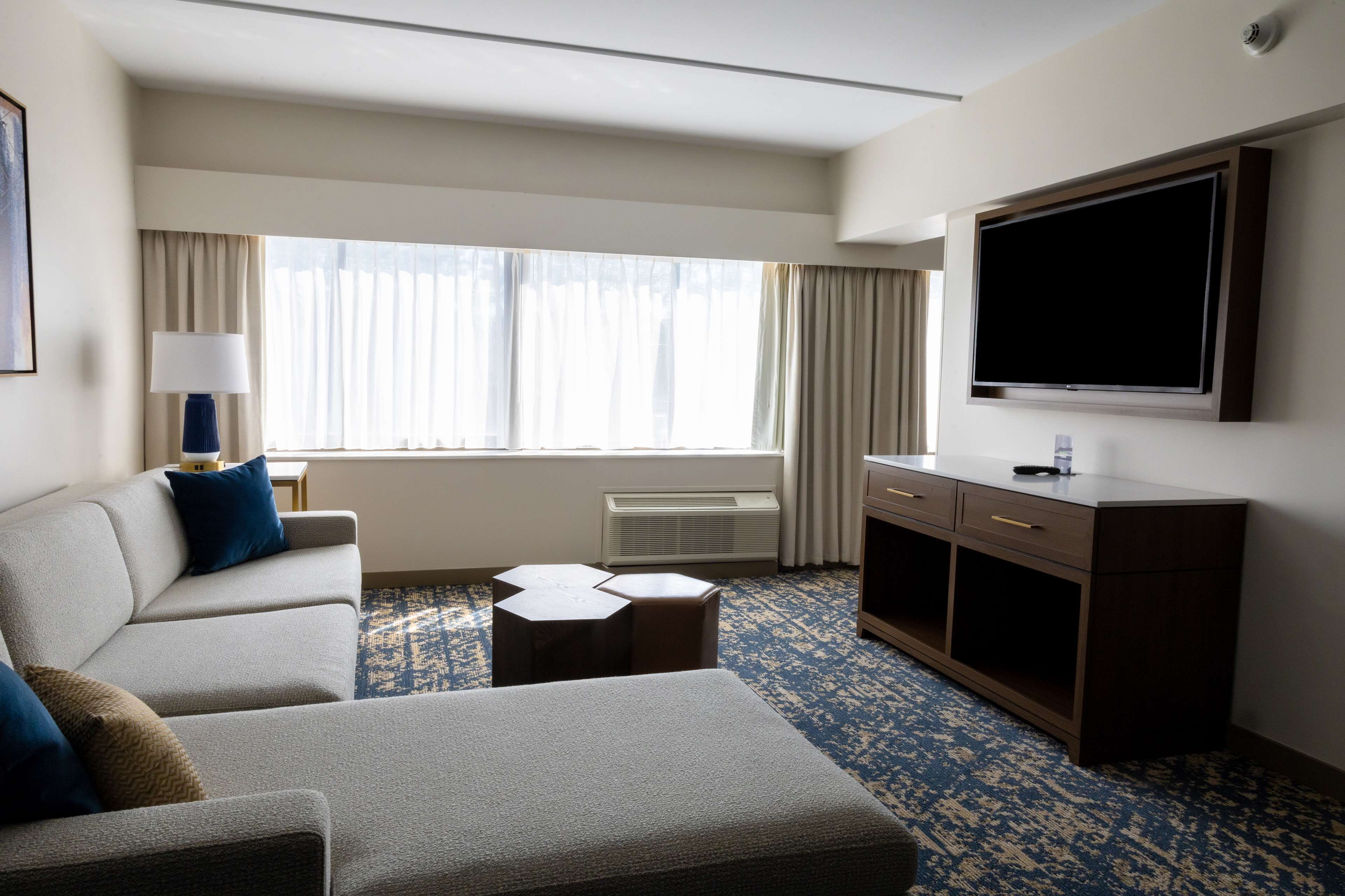 junior suite, 1 king bed | living area | lcd tv, pay films, mp3 dock