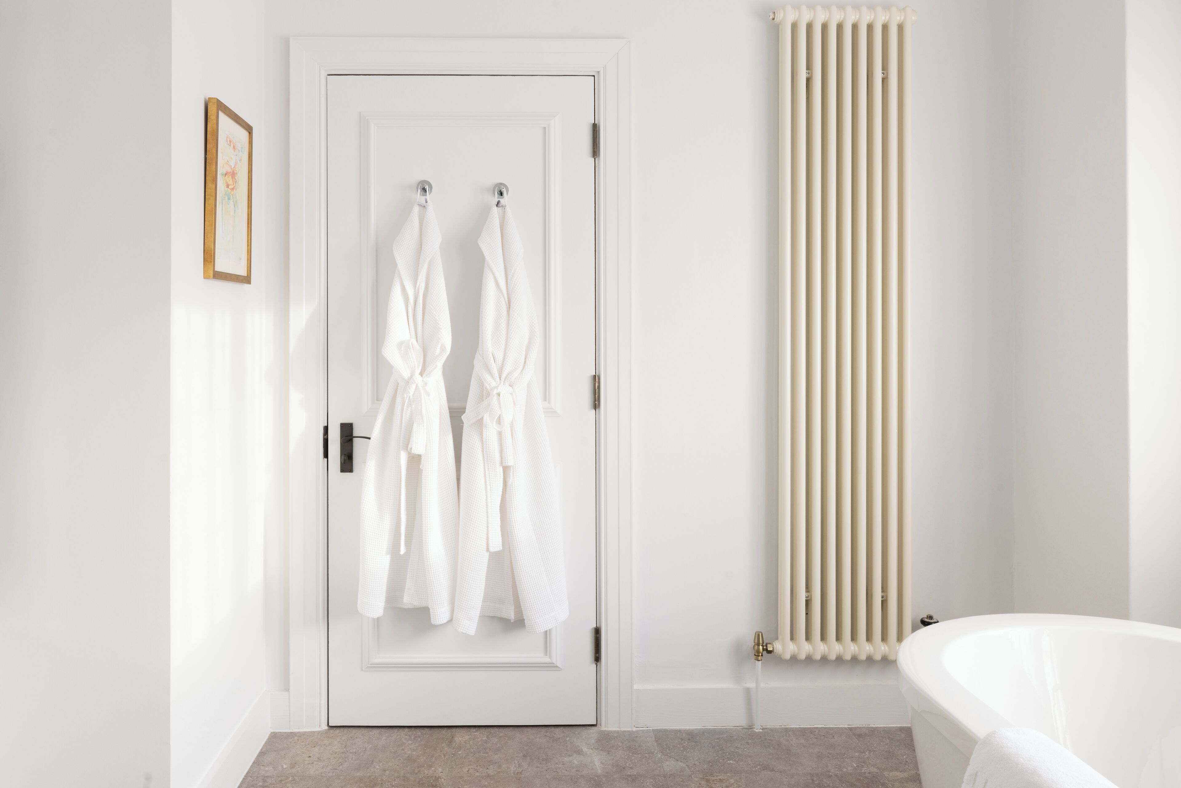 free toiletries, hair dryer, towels