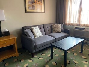 Suite, 1 King Bed, Non Smoking | Blackout drapes, iron/ironing board, free cribs/infant beds