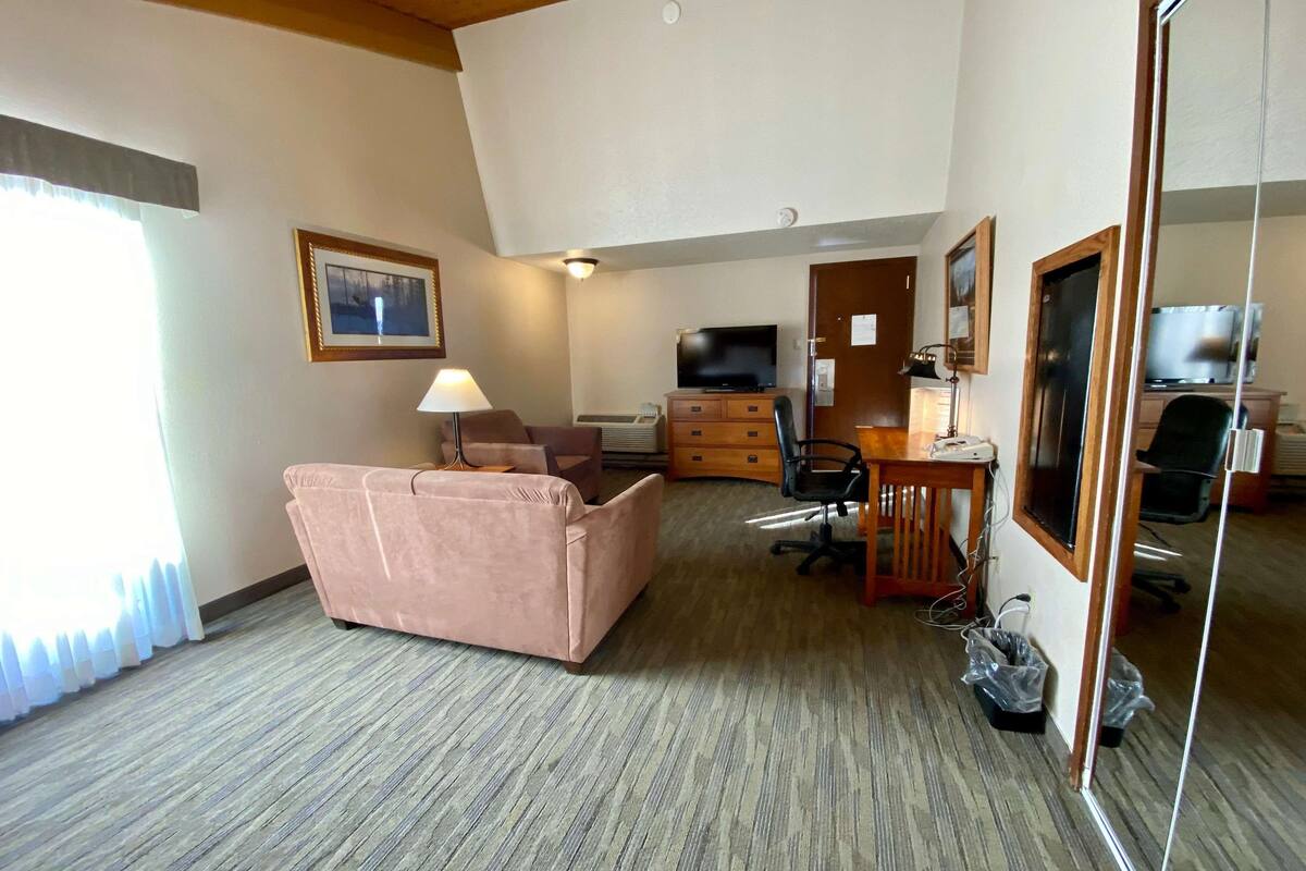 standard room, 1 king bed, non smoking, jetted tub (oversized room) | blackout curtains, iron/ironing board, free cots/infant beds