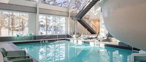 2 indoor pools, sun loungers