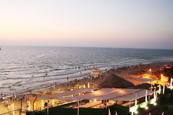On the beach