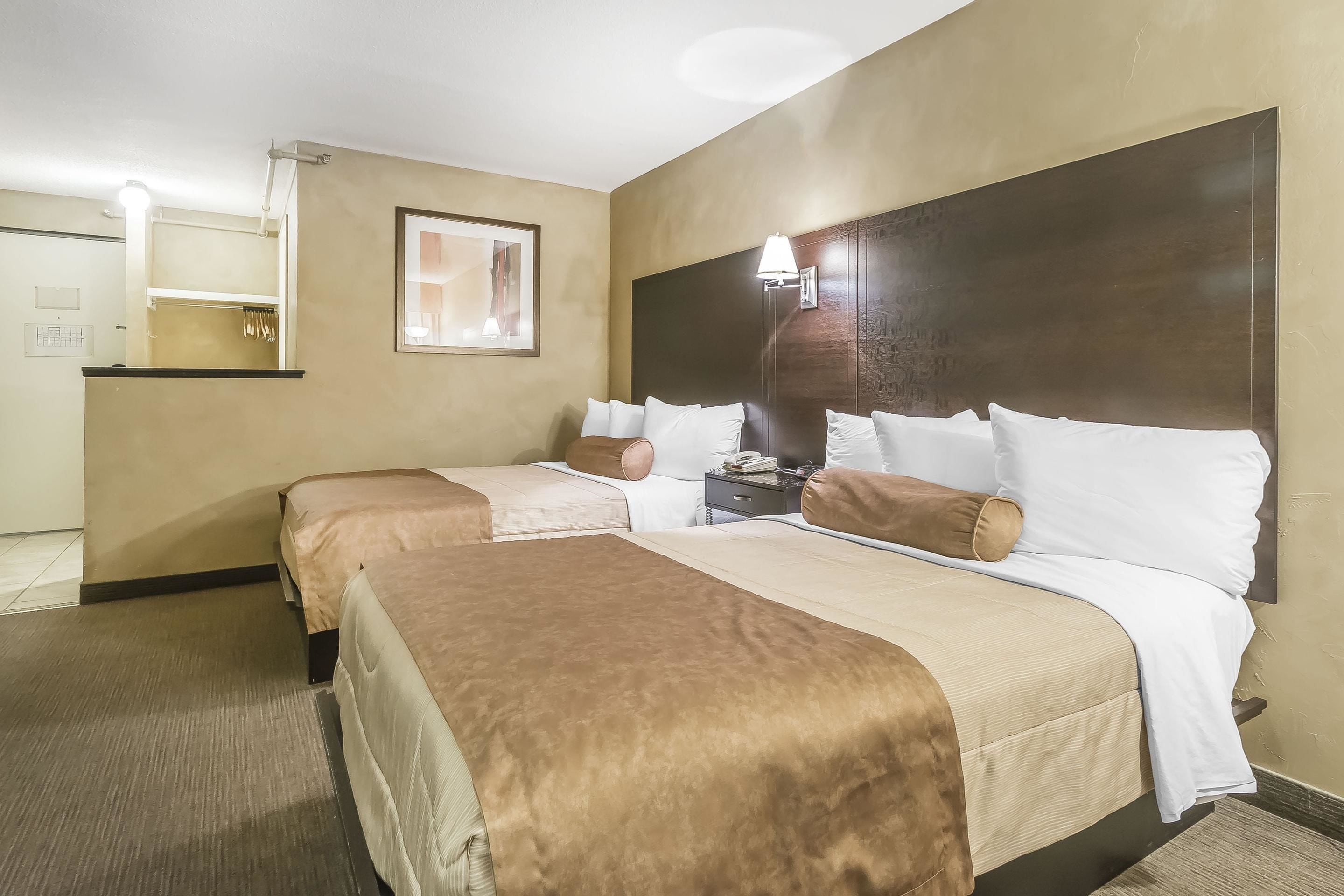 standard double room, 2 double beds, non smoking | desk, iron/ironing board, free cots/infant beds, free rollaway beds