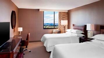 In-room safe, desk, blackout curtains, iron/ironing board