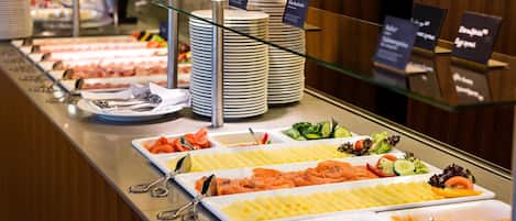 Daily buffet breakfast (EUR 28 per person)