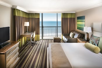 Premium bedding, in-room safe, desk, blackout drapes at The San Luis Resort, Spa & Conference Center