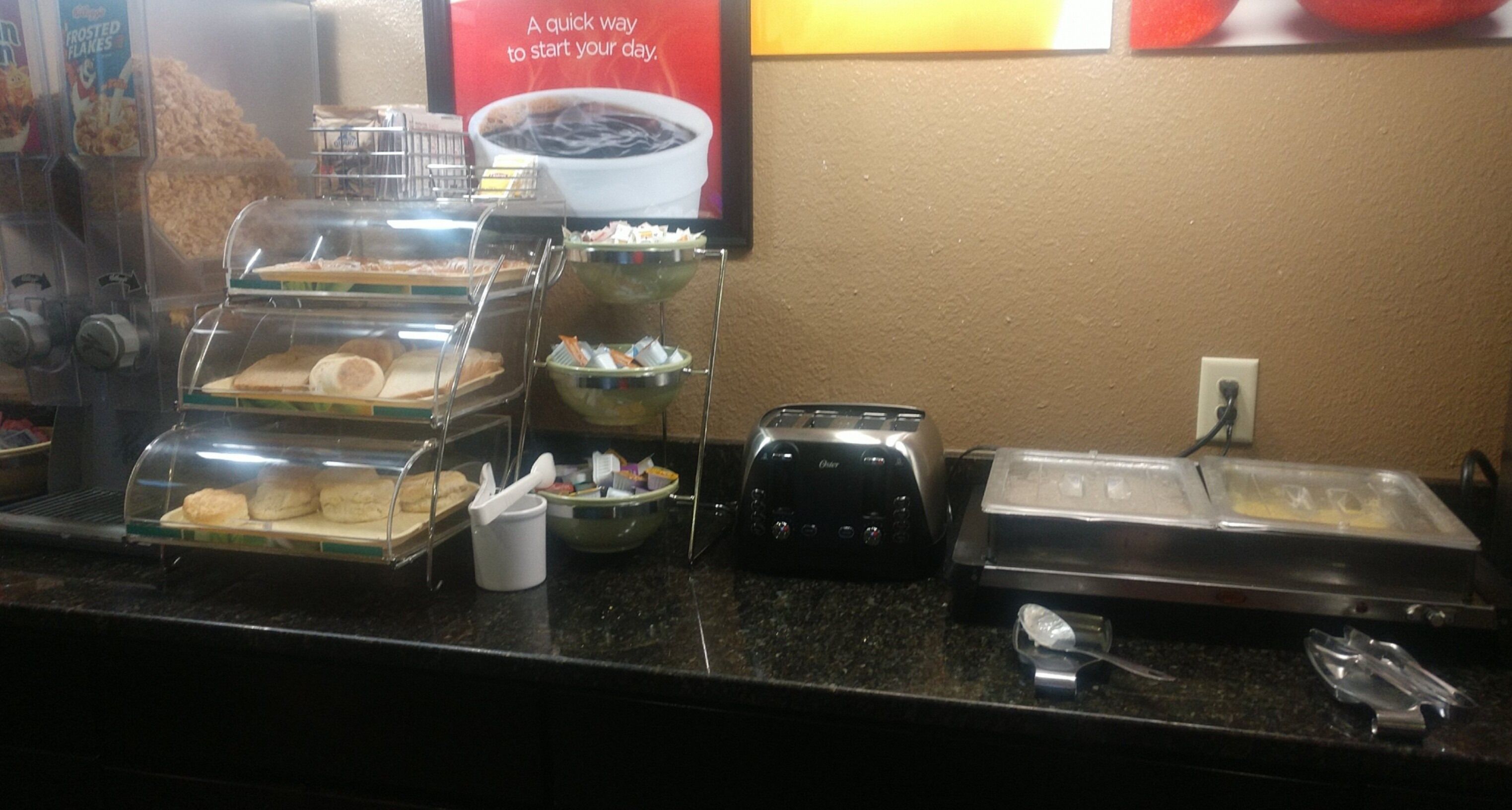 Free daily buffet breakfast 