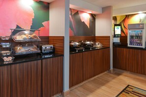 Free daily buffet breakfast