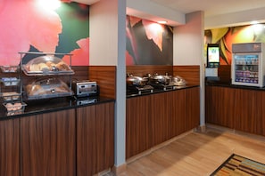 Free daily buffet breakfast
