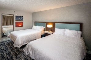 Room, 2 Queen Beds, Non Smoking | Desk, blackout curtains, iron/ironing board, free WiFi