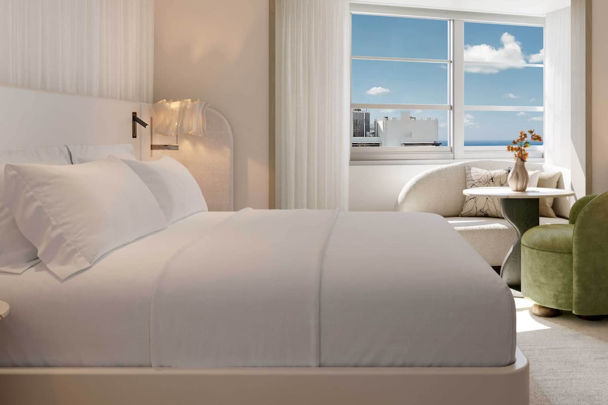 Premium bedding, down comforters, minibar, in-room safe