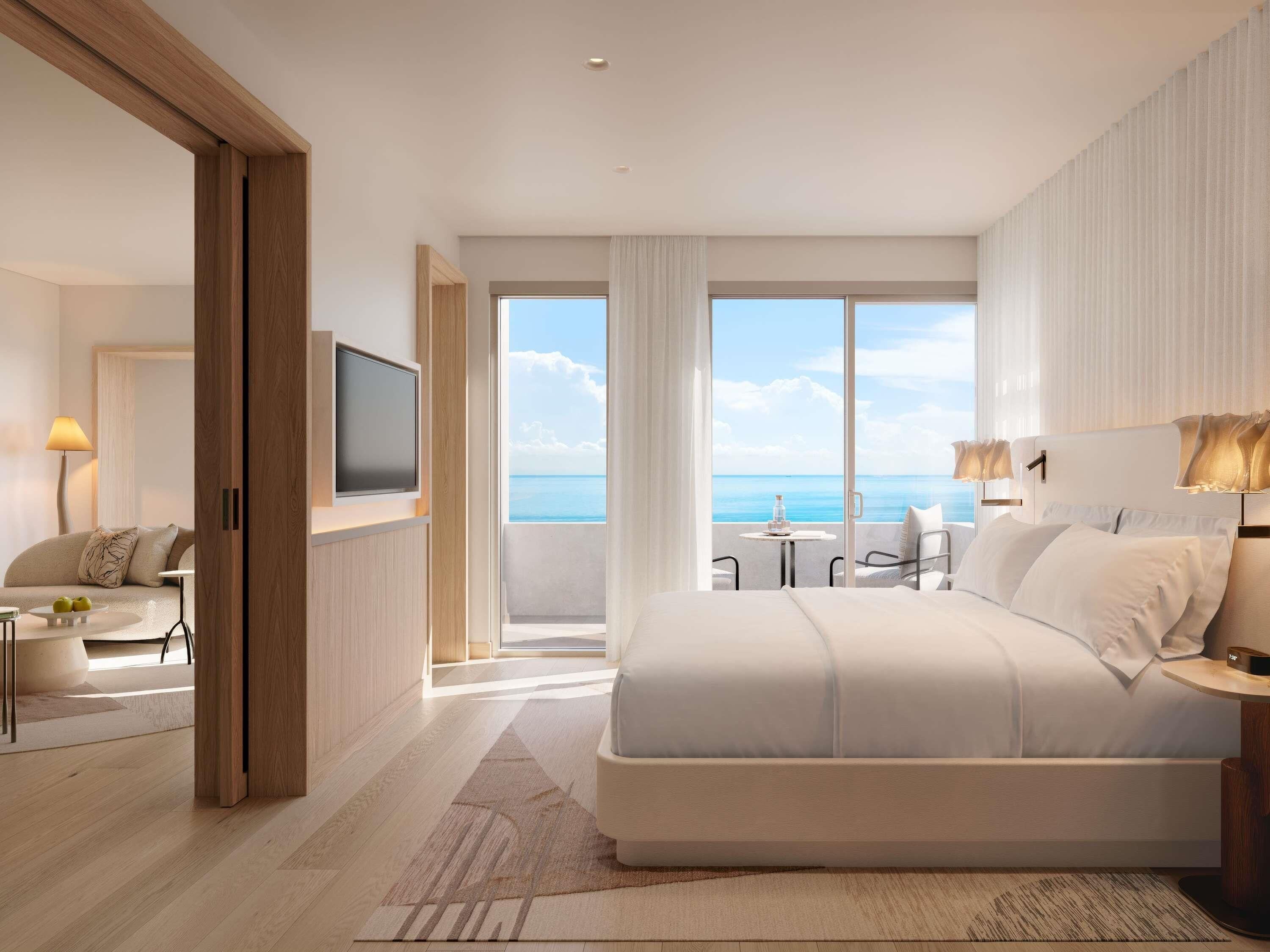 고급 침구, 오리/거위털 이불, 미니바, 객실 내 금고