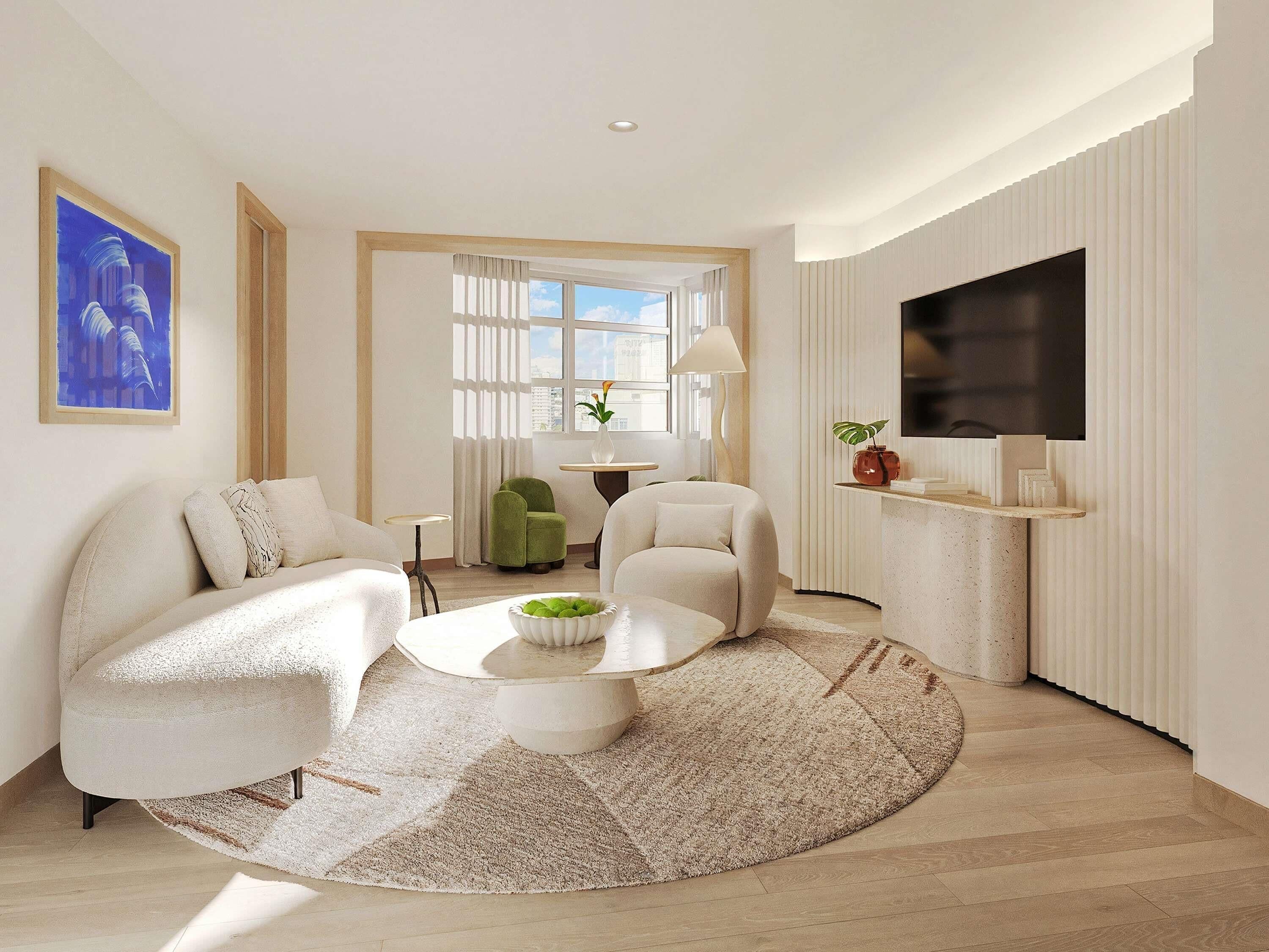 스위트, 부분 바다 전망 | 고급 침구, 오리/거위털 이불, 미니바, 객실 내 금고