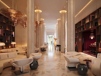 Reception area at Delano Miami Beach