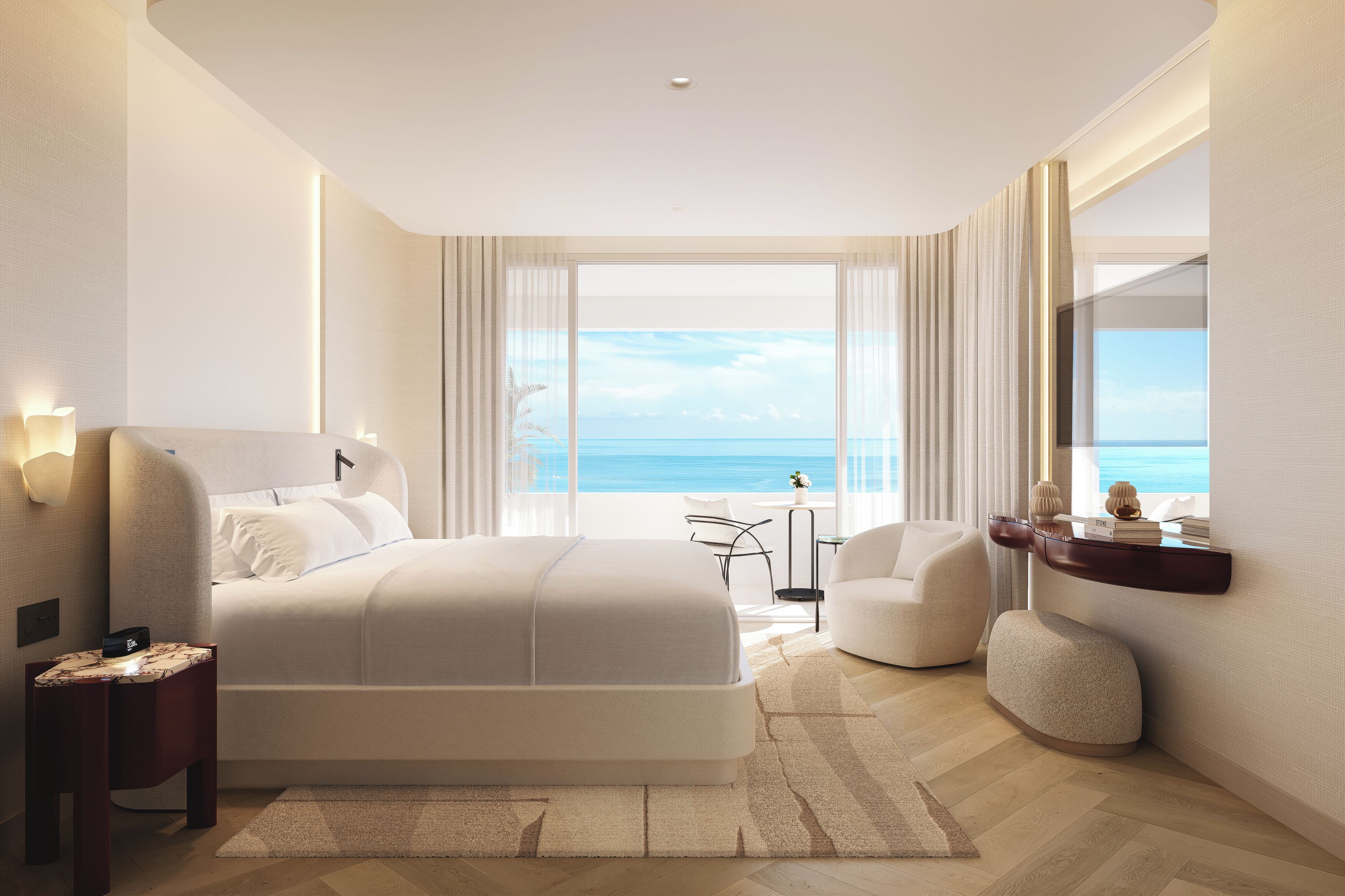 Ocean View Penthouse | Premium bedding, down duvets, minibar, in-room safe