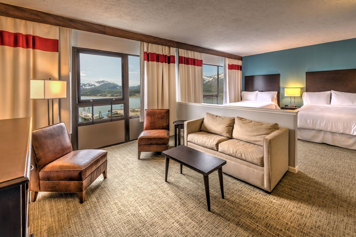 junior suite, multiple beds, mountain view | premium bedding, pillow-top beds, desk, blackout curtains
