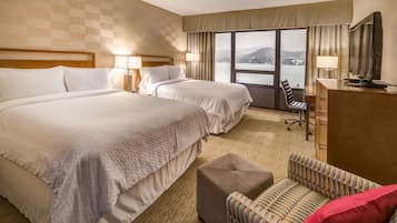 Ropa de cama de alta calidad, colchones con pillow-top y escritorio