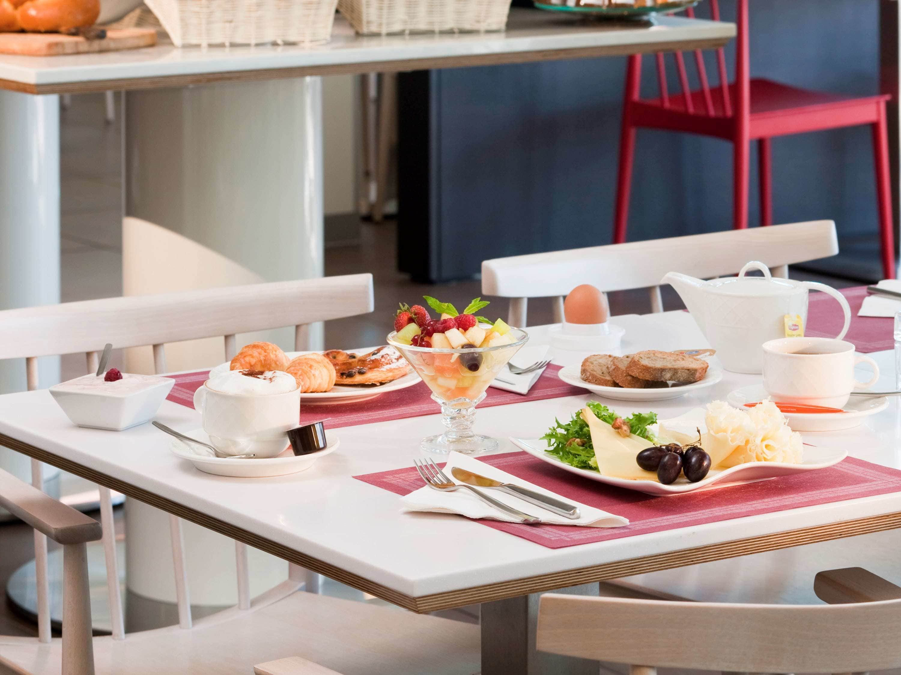daily buffet breakfast (chf 29 per person)