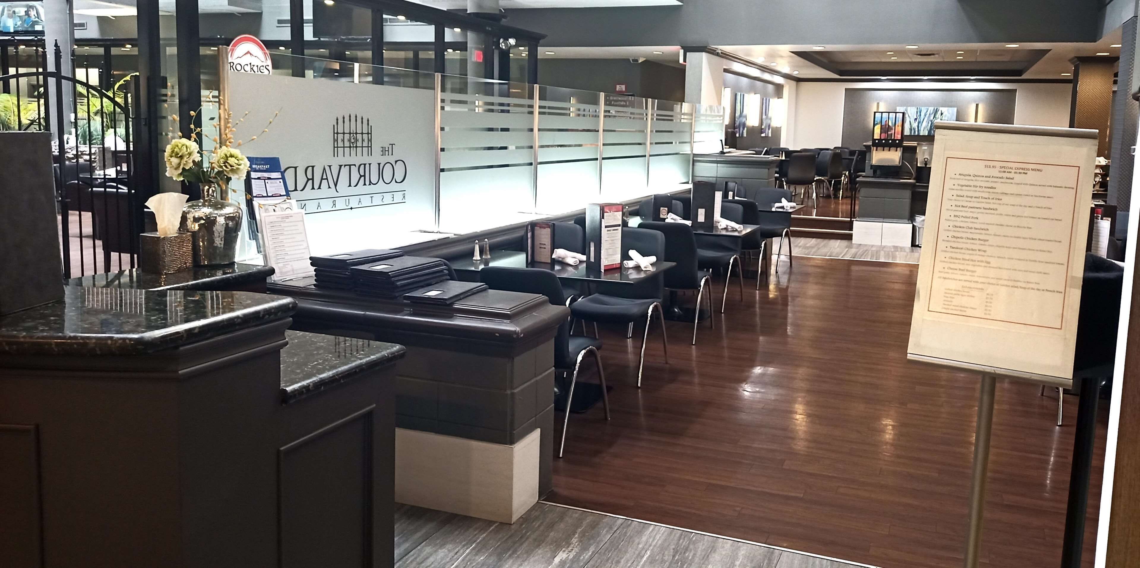 breakfast, lunch and dinner served