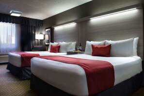 Premium bedding, pillow-top beds, in-room safe, desk