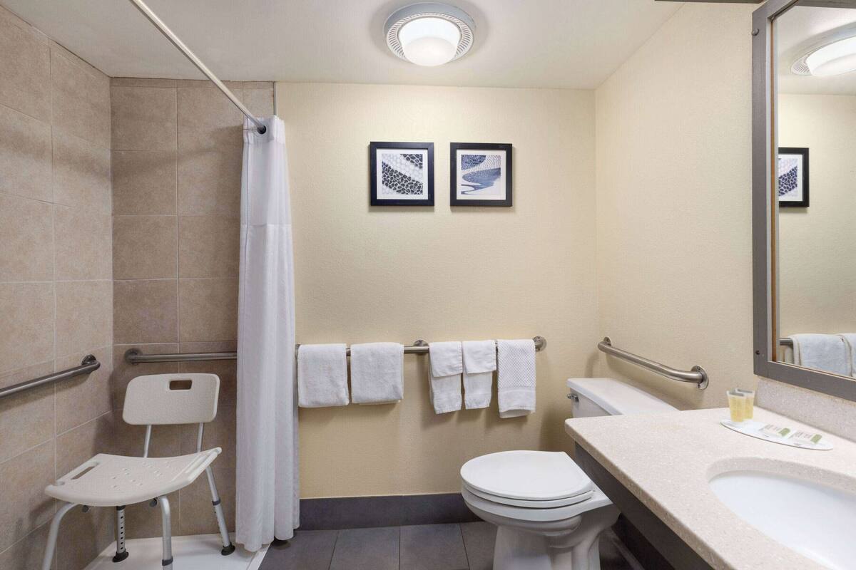 Room, 1 Queen Bed, Accessible, Non Smoking (Mobility) | Accessible bathroom