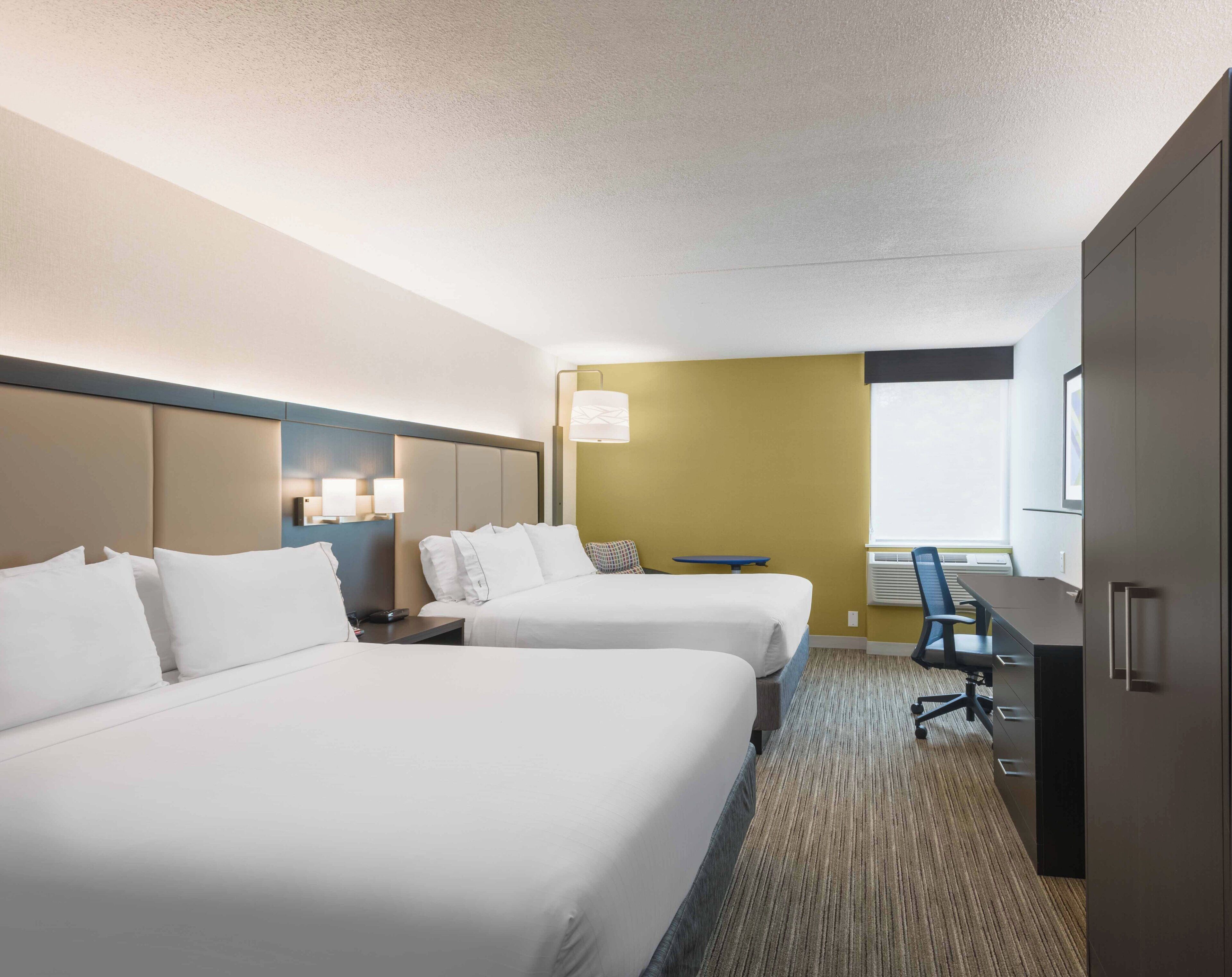 Pillow-top beds, in-room safe, desk, blackout curtains