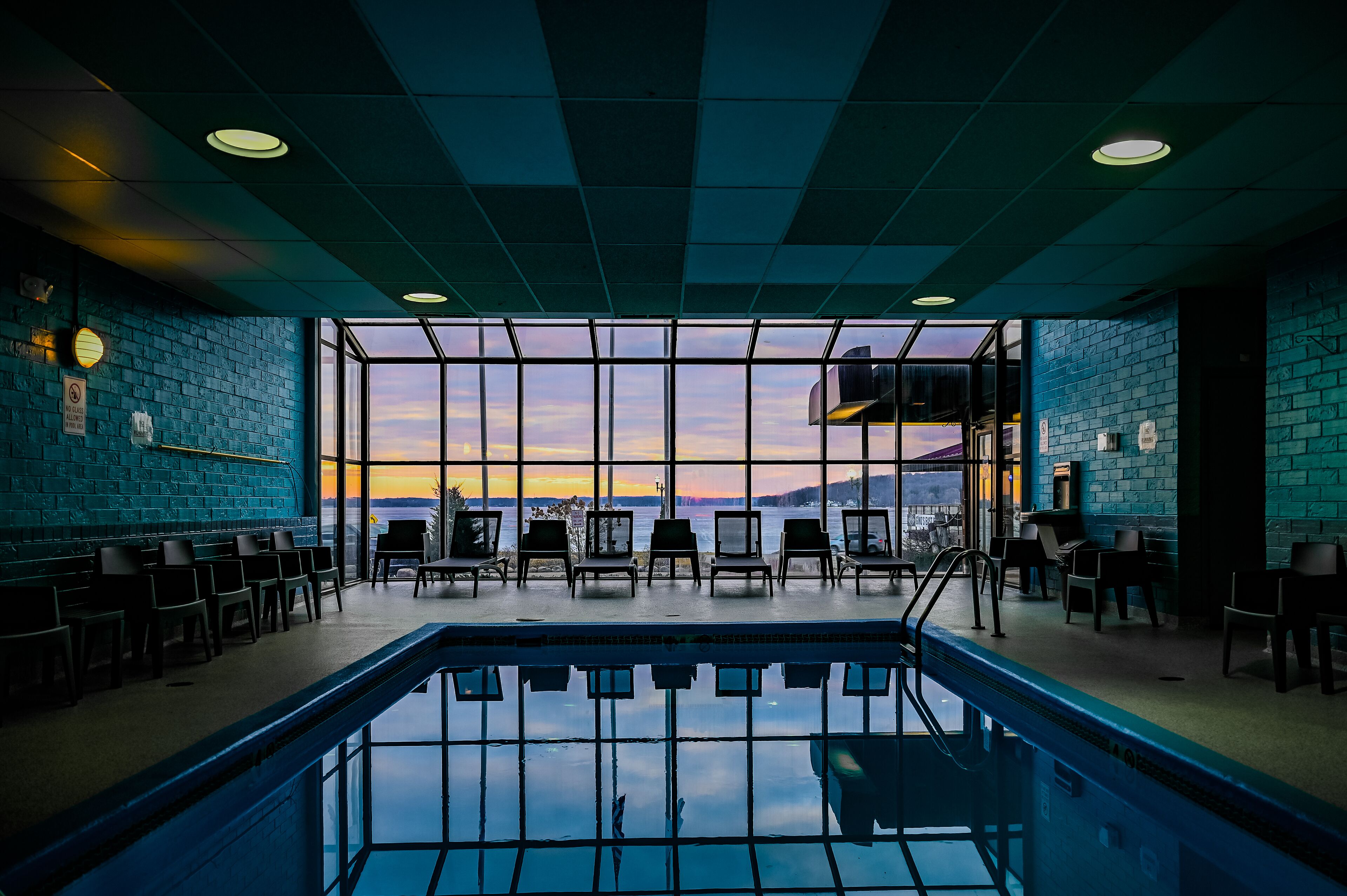 Indoor pool, outdoor pool