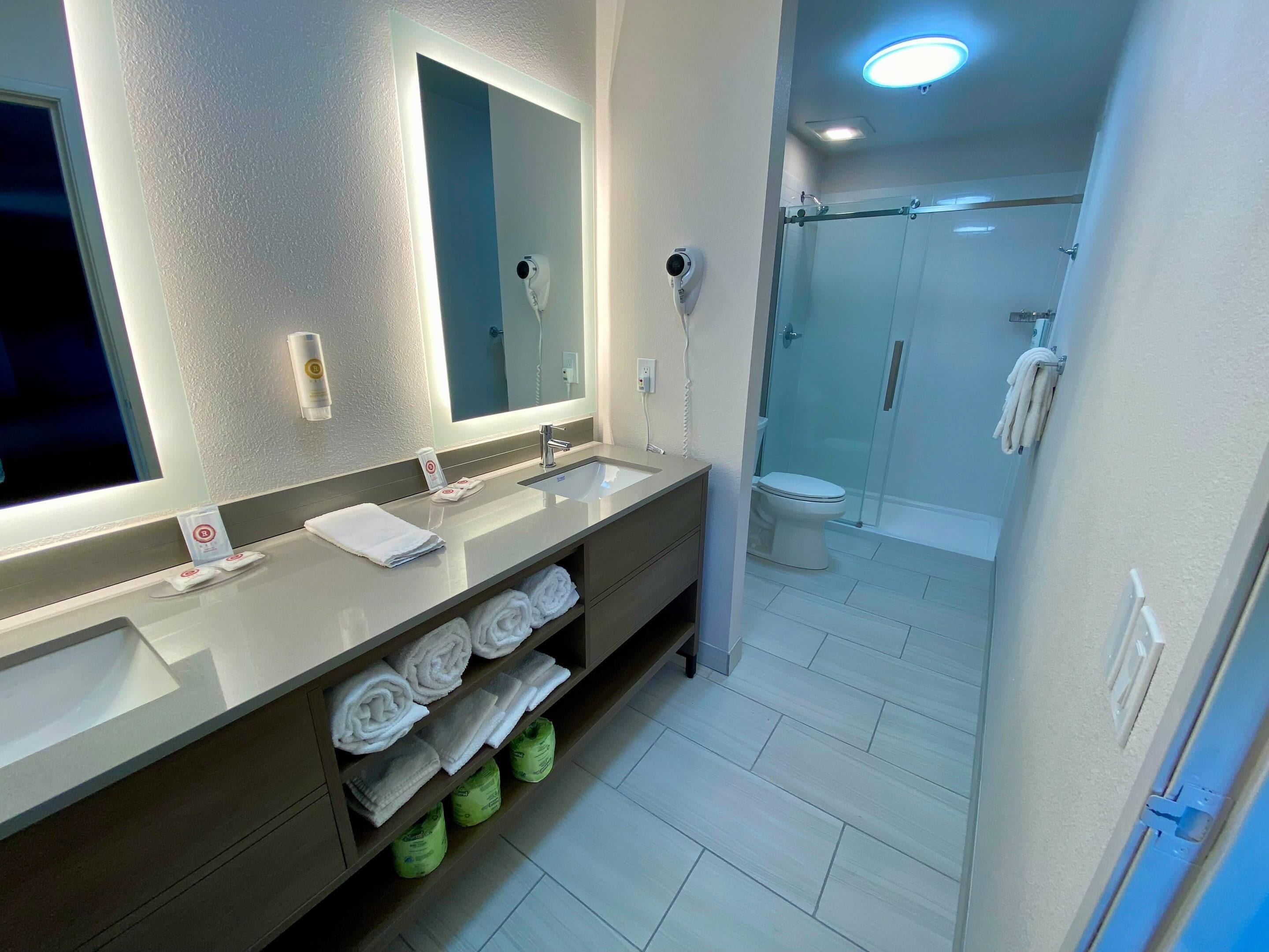 suite, multiple beds, non smoking | desk, laptop workspace, blackout curtains, iron/ironing board