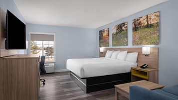 Habitación, 1 cama King size, para no fumadores | Tabla de planchar con plancha, wifi gratis y ropa de cama