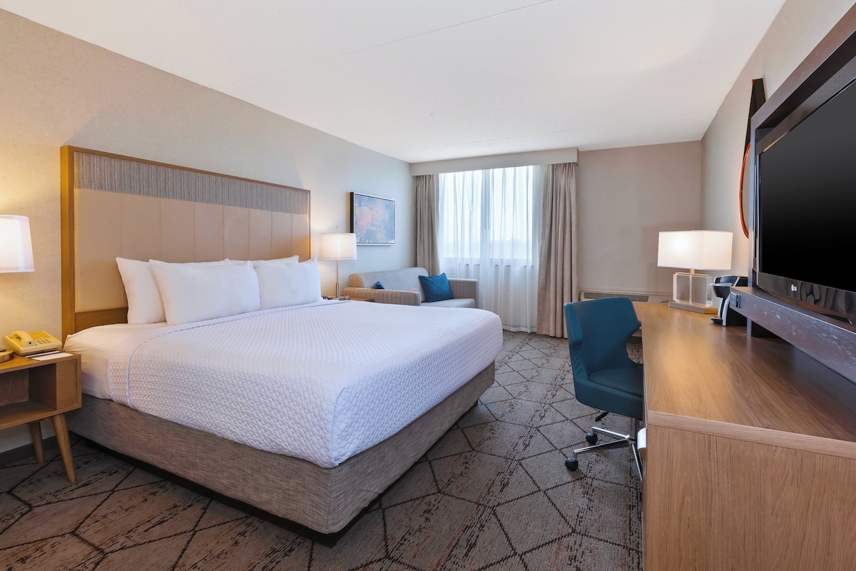 Chambre Standard, 1 très grand lit et 1 canapé-lit | Literie hypoallergénique, bureau