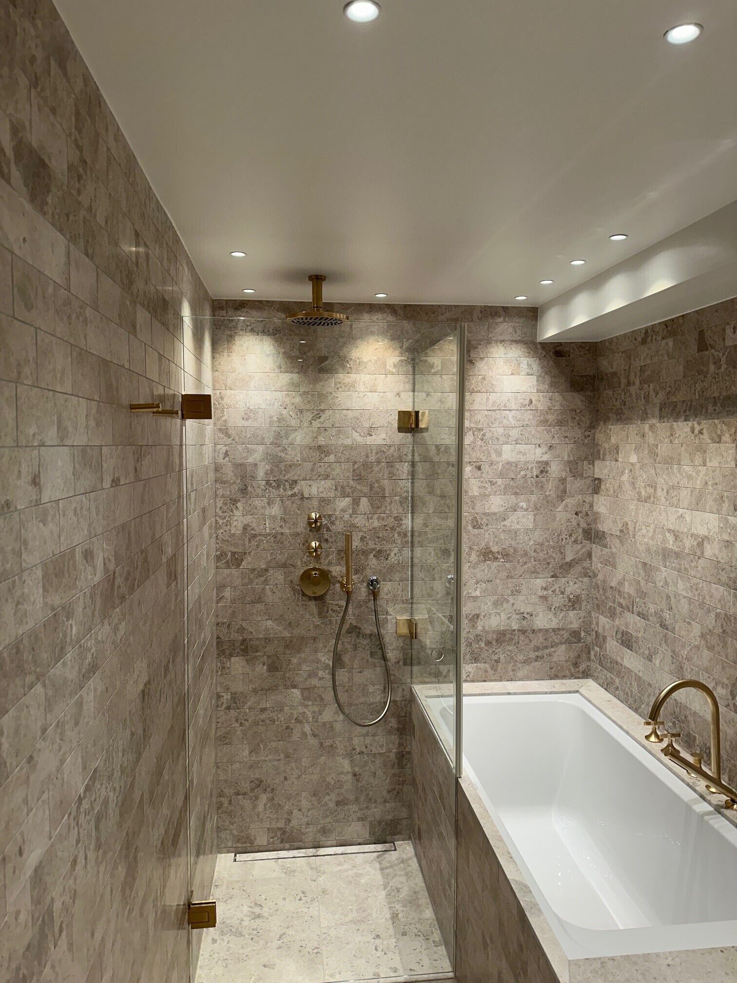 the owners suite | bathroom | hair dryer, towels