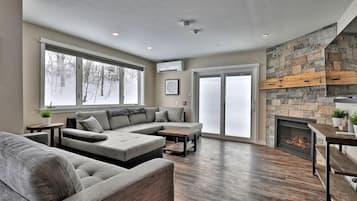 55-inch Smart TV with cable channels, TV, Netflix