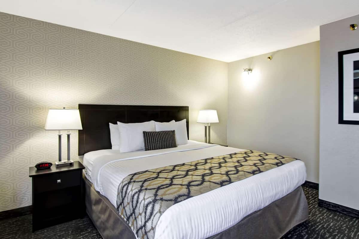 Peralatan tempat tidur premium, katil Select Comfort, meja