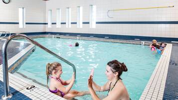 Indoor pool, pool loungers