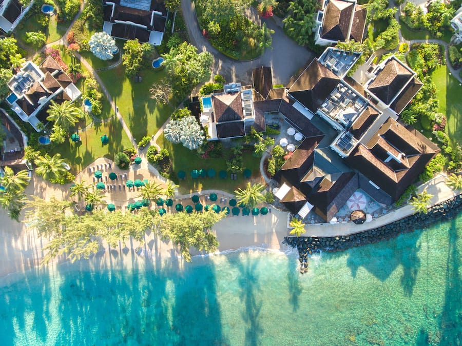 منظر من الجو على ارتفاع عالٍ