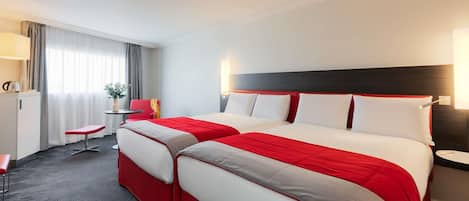 Family Room, 2 Double Beds (Superior) | Premium bedding, in-room safe, desk, blackout curtains