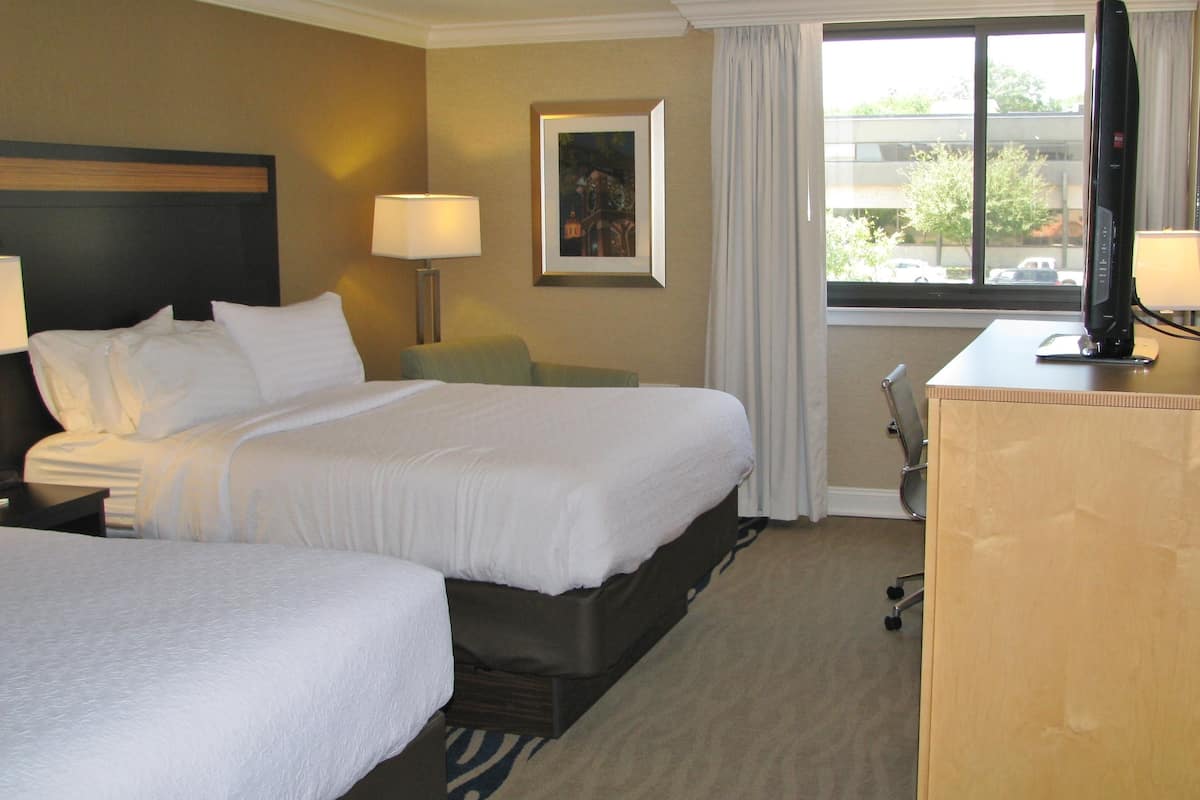 standard room, 2 queen beds | down duvets, pillow-top beds, desk, laptop workspace