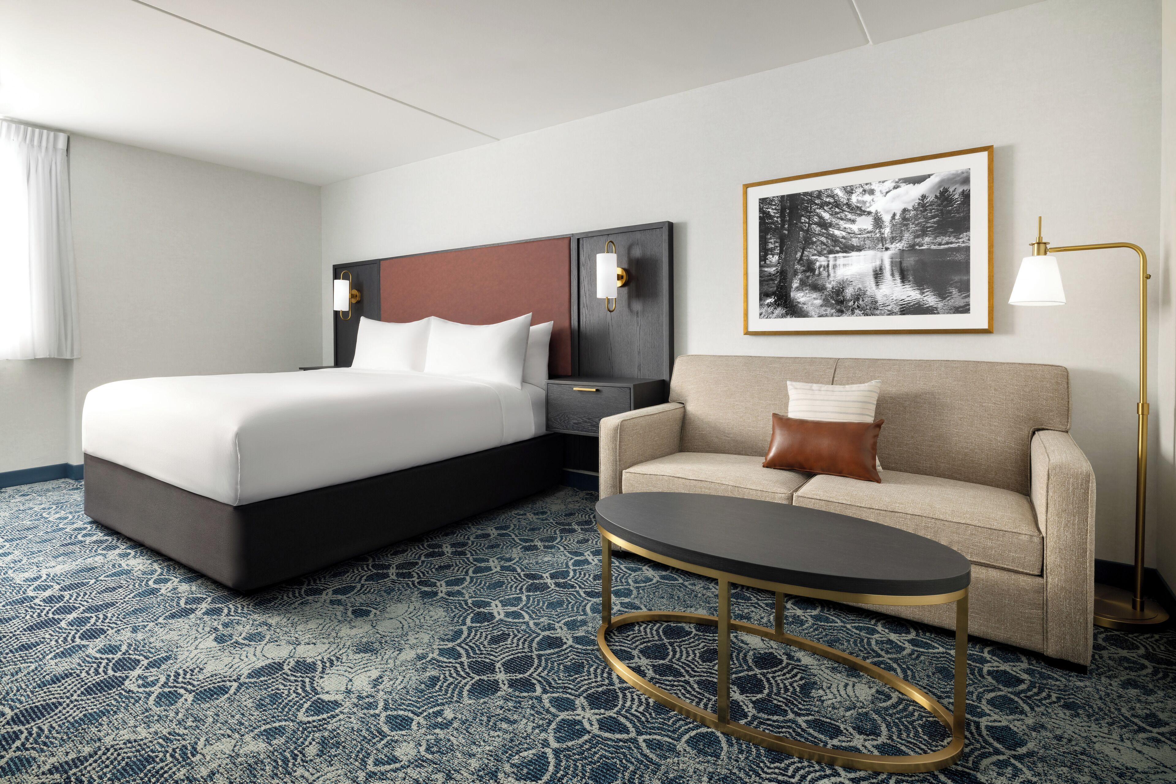 Down duvets, pillow-top beds, desk, laptop workspace