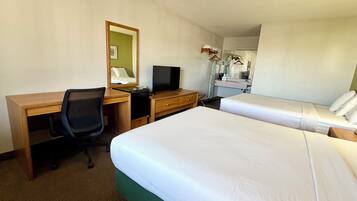 Standard Room, 2 Queen Beds | Iron/ironing board, free cots/infant beds, free WiFi, alarm clocks