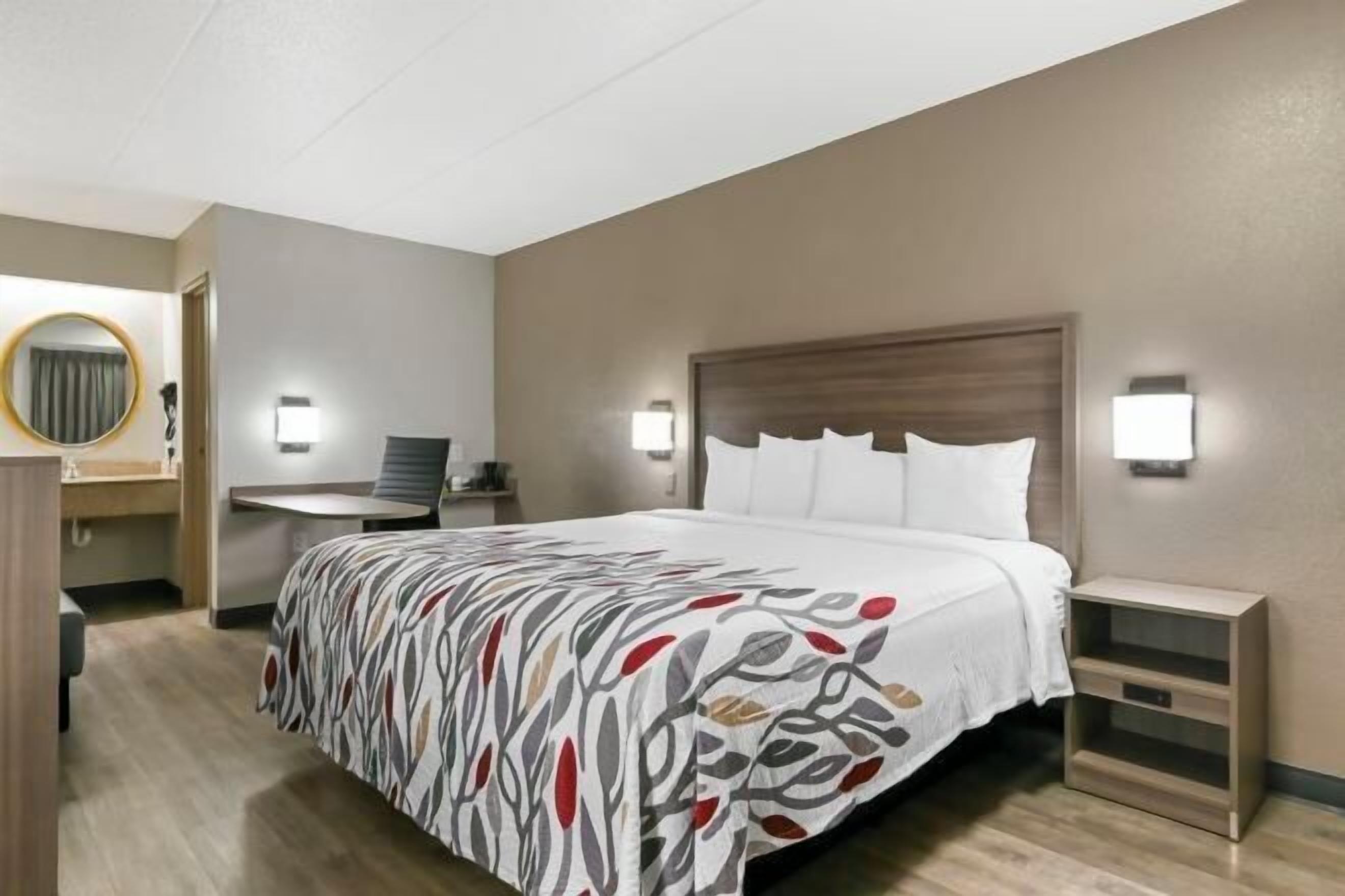 In-room safe, desk, laptop workspace, blackout curtains