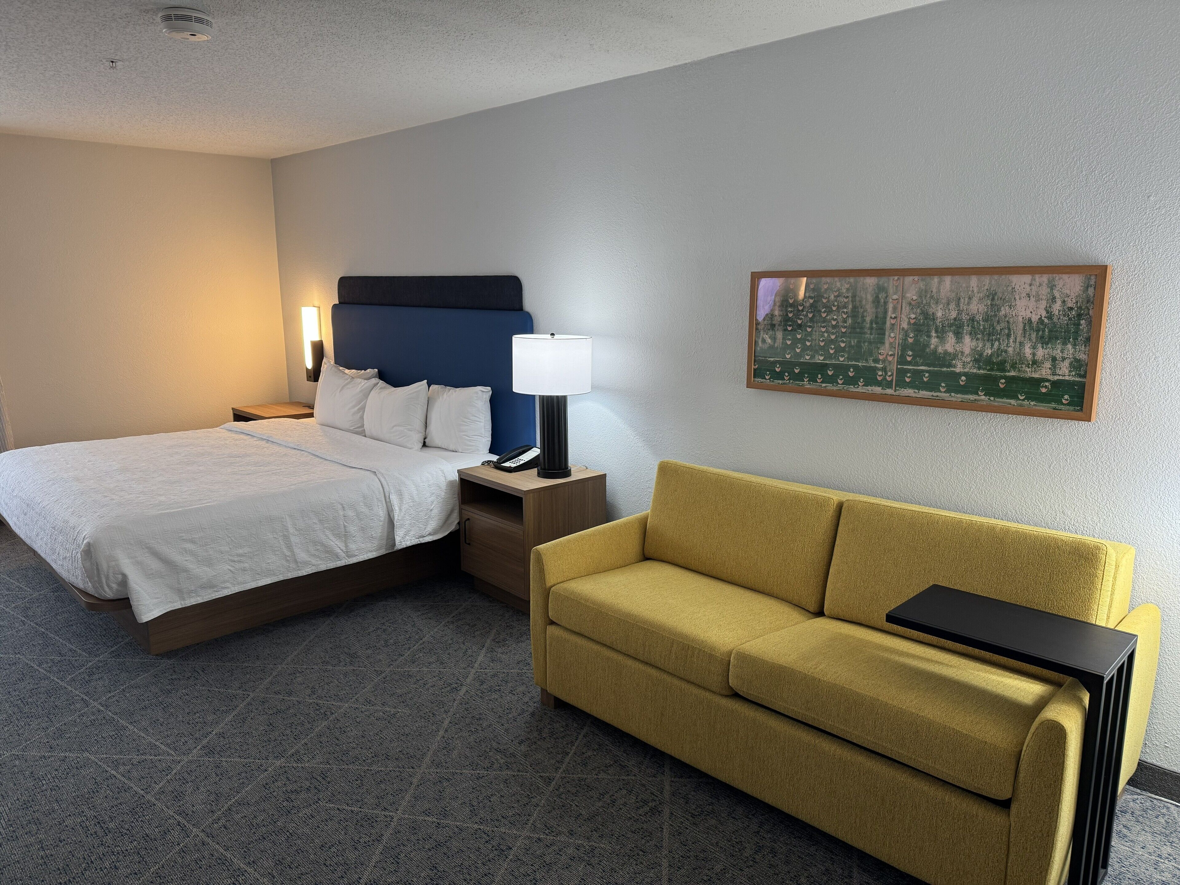 Hypo-allergenic bedding, down duvets, in-room safe, blackout curtains