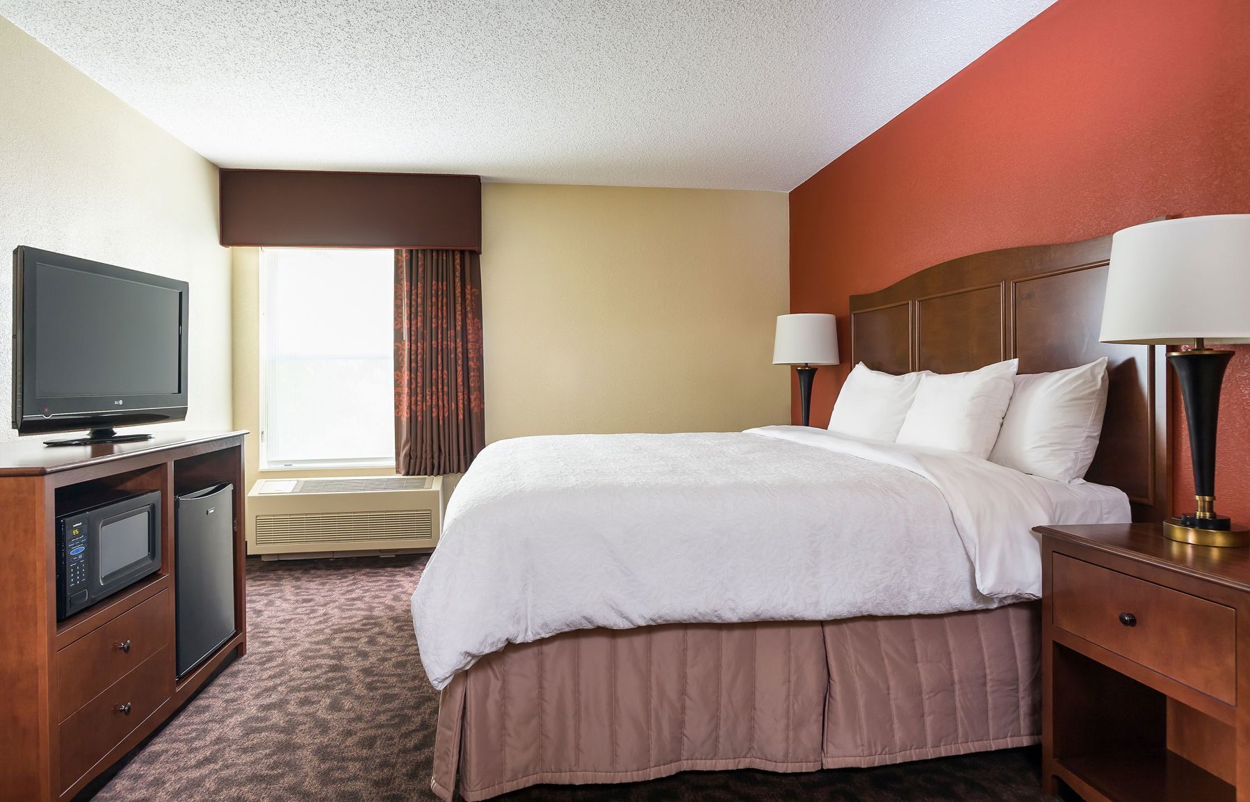 Hypo-allergenic bedding, down duvets, in-room safe, blackout curtains