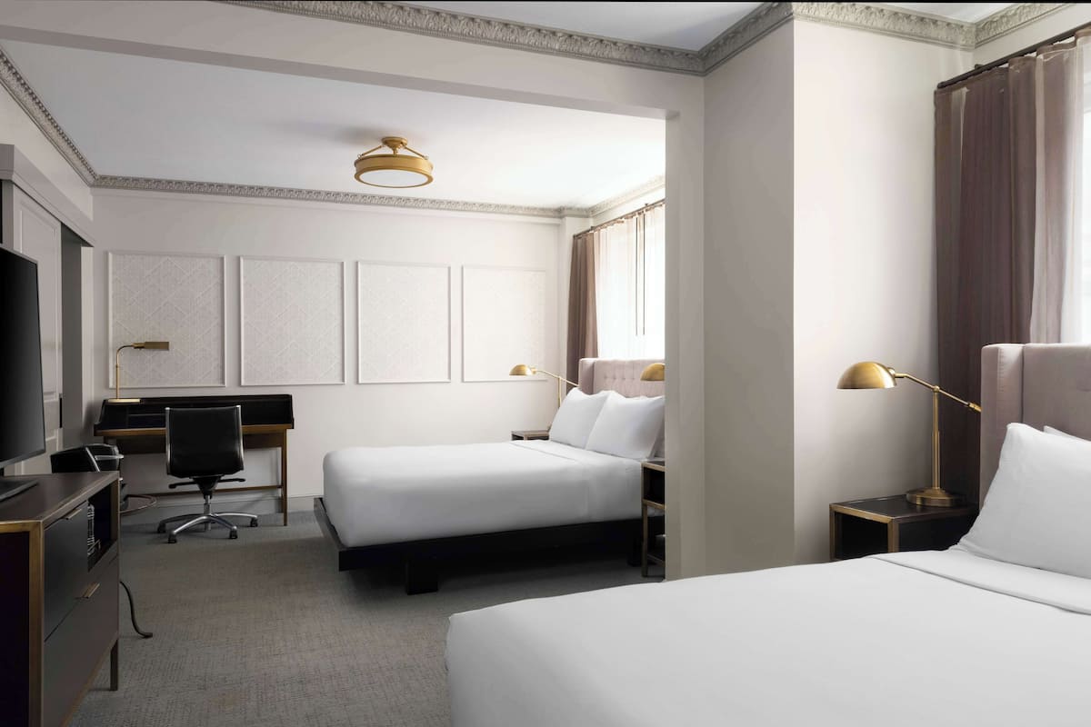 Premium bedding, down duvets, pillow-top beds, in-room safe