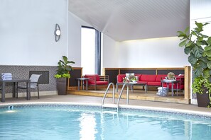 Indoor pool, seasonal outdoor pool