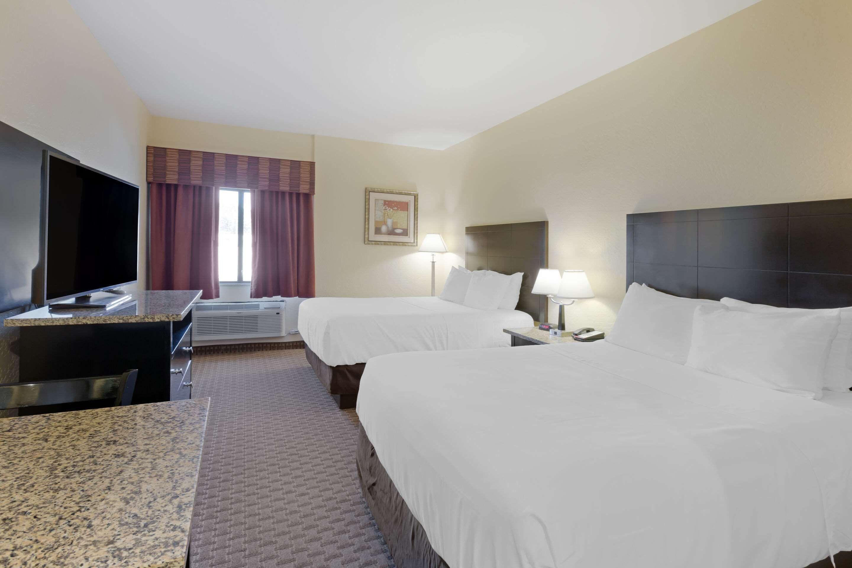 standard room, 2 queen beds | premium bedding, pillow-top beds, desk, laptop workspace